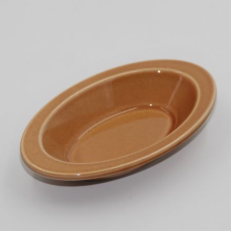 アメ色　オーバルグラタン皿S　ミニグラタン