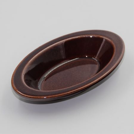 焦げアメ色　オーバルグラタン皿S　ミニグラタン