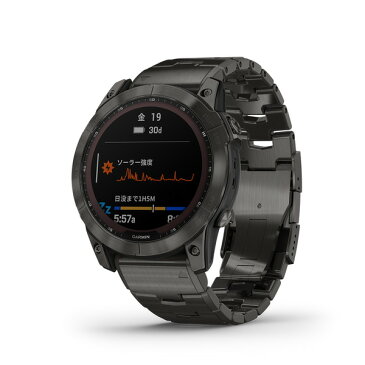 【ポイント10倍 送料無料】ガーミン GARMIN fenix 7X Sapphire Dual Power Ti Carbon Gray DLC/Carbon Gray DLC Vented TitaniumBand フェニックス サファイア デュアルパワー グレー/グレーバンド 010-02541-47 時計 スマートウォッチ メンズ 腕時計 ソーラー充電 Sica 音楽