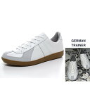 GERMAN TRAINER【ジャーマントレーナー】正規品メンズ&レディース 1183【 COW LEATHER/RUBBER SNEAKER 】レザー・ローカットCOLOR:【 WHITE 】ホワイト(4)