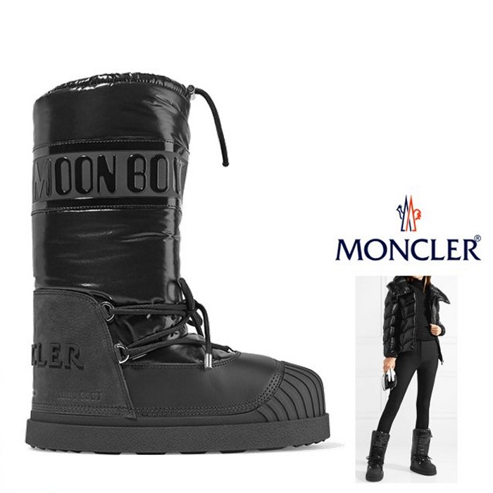 MONCLER【モンクレール】ロゴ・ロング・スノーブーツ【MONCLER LOGO SNOW BOOT】Venus MOON BOOT TALL SNOW BOOTS__GRENOBLE完全防寒・スノートレー・長靴・中綿＆ラバーブーツcolor ：【BLACK】ブラックcolor ：【WHITE】ホワイトのサムネイル