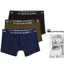 G-STAR RAW【 ジースターロウ 】Boxer Briefs 3 Pack Multipleボクサー・ブリーフ・3パック・パンツcolor【 Black 】ブラック・【OLIVE】オリーブ・【BLUE】ブルー