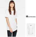 G-STAR　RAWLash Fem Loose Top Tee半袖・ラウンドクルーネックルーズフィット・Tシャツcolorホワイト