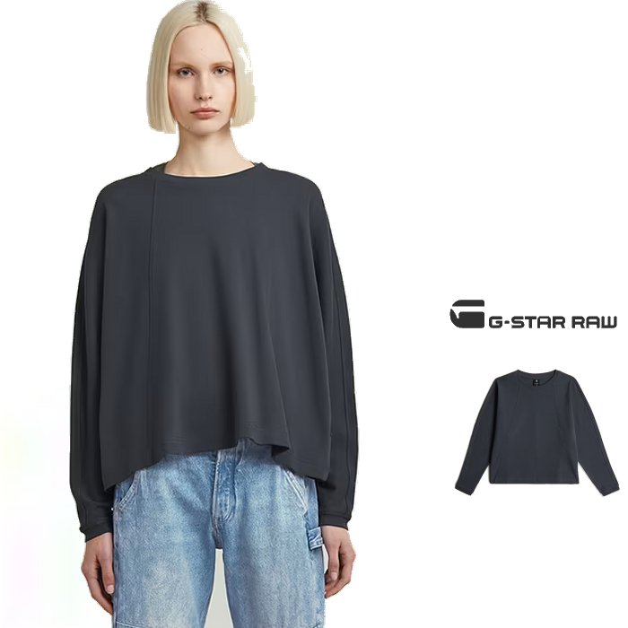G-STAR　RAW【 ジースター ロウ 】D27742-D976-H3926【 A Line Oversized T-Shirt 】ルーズFIT・Aライ..