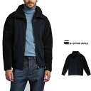 G-STAR　RAWDast Shearling Zip Thru Knit Jacketフロント・ジップ・ニット・ジャケットHeavy Hodson Sweat デザイン・ボア・オーガニックコットンcolor：サルーテ・ネイビー