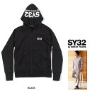 SY32 by SWEET YEARS【 スィートイヤーズ 】TNS1703-2 BK REGULAR ZIP HOODIEフード BIGロゴ ZIPパーカーBASIC ZIP HOODIEcolor:【 BLACK 】ブラック