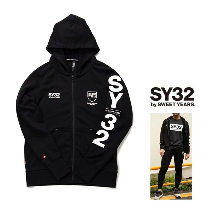 SY32 by SWEET YEARS ȥ䡼 TNS1712REGULAR ZIP HOODIE ա BIGZIPѡcolor: BLACK ۥ֥å