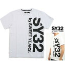 ■■SALE■■SY32 by SWEET YEARS【 スィートイヤーズ 】TNS1709 VERTICAL LOGO TEEBIGロゴ 半袖Tシャツcolor:【 WHITE 】ホワイト