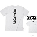 SY32 by SWEET YEARS【 スィートイヤーズ 】TNS1722JSHIELD LOGO TEEバック ロゴ 半袖Tシャツcolor:【 WHITE 】ホワイト