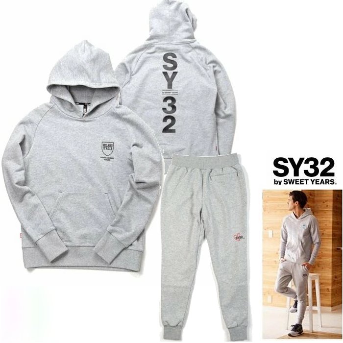 SY32 by SWEET YEARS【 スィートイヤーズ 】13068.13065(TNS1713・1706 GY)【 SHIELD LOGO P/O HOO...