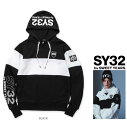 SY32 by SWEET YEARS【 エスワイサーティートゥー・スィートイヤーズ 】TNS1743 BK 【EXCHANGE P/O HOODIE】フード BIGロゴ・プルオーバー・パーカーcolor:【 BLACK 】ブラック