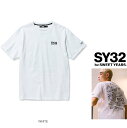 ■■SALE■■SY32 by SWEET YEARS【 スィートイヤーズ 】12234J WH【 BOX LOGO BACK PRINT TEE 】BACK BIGロゴ半袖・アスレチックス・Tシャツcolor:【 WHITE 】ホワイト