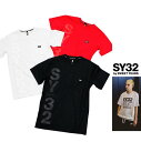 ■■SALE■■SY32 by SWEET YEARS【 スィートイヤーズ 】12223 VERTICAL LOGO POCKET TEEBIGロゴ 胸ポケット 半袖Tシャツcolor:【 WHITE 】ホワイトcolor:【 BLACK 】ブラックcolor:【 RED 】レッド