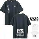 SY32 by SWEET YEARS【 SY32・スィートイヤーズ 】15050 【 MULTI LOGO GRAPHIC TEE 】マルチ ロゴ・グラフィック・バックプリント・ Tシャツcolor:【 WHITE 】ホワイト【 BLACK 】ブラック