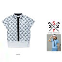 SY32 by SWEET YEARS ★ GOLF【 SY32・ゴルフ 】SYG-23S15W【 Carvico SPIDER SYG GRAPHIC SHIRTS 】フルロゴ・半袖・ストレッチレディース・ポロcolor:【 WHITE 】ホワイト