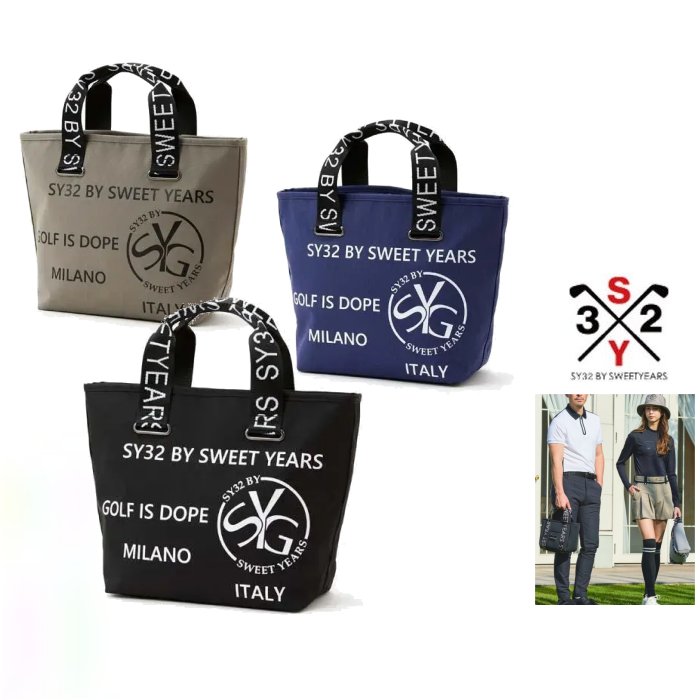 SY32 by SWEET YEARS ★ GOLF【 スィートイヤーズ 】SYG-25A9-13【 THE CART BAG 】ザ・カートバッグcolor:【 GRAY 】グレー【 NAVY 】ネイビー【 BLACK 】ブラック