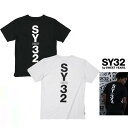 SY32 by SWEET YEARS【 スィートイヤーズ 】13075J（1722J）【 SHIELD LOGO TEE 】シールド バック ロゴ 半袖Tシャツcolor:【 WHITE 】ホワイトcolor:【 BLACK 】ブラック