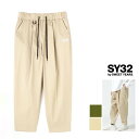 SY32 by SWEET YEARS【 スィートイヤーズ 】14529【COTTON WIDE PANTS】コットン・ワイドパンツcolor:【 BEIGE 】ベージュ【 KAHKI 】カーキ