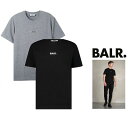■■SALE■■BALRB1112.1051 GY/BKフロント・メタルロゴ・トレーナーTシャツcolor:ダークグレーcolor:ブラック