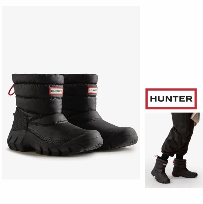 ■数量限定■POINT10倍HUNTER　BOOTS【ハンター】レディース ショート スノー ブーツWFS2108WWU【 HUNTER WOMENS　ORIGINAL INSULATED SH..