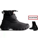 HUNTER　BOOTSオリジナル インシュレーテッド アンクル スノー ブーツメンズ イントレピッド ジップ アンクル スノーブーツcolor ：ブラック