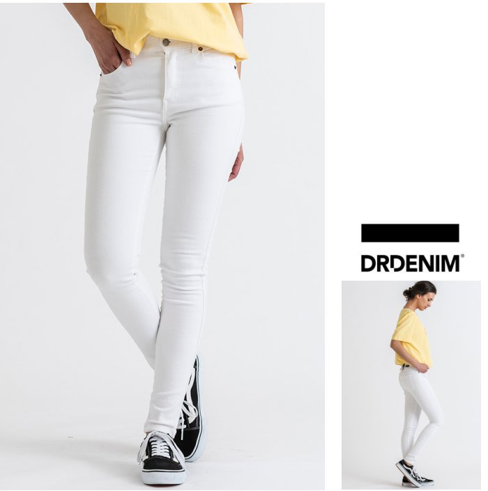 DR.DENIM【ドクターデニム】LEXY　4POCKET SKINNY DENIM4ポケット・スキニーデニムcolor【 WHITE 】ホワイト