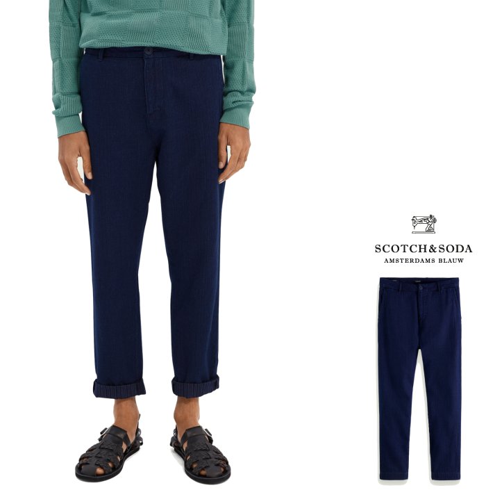 SCOTCH＆SODA【 スコッチ&ソーダ 】159605 【 fave Long Pants 】Regular straight fitセットアップ・パンツcolor：【 Indgo 】インディゴ・ブルー