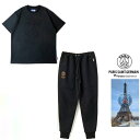 Paris Saint Germain【パリサンジェルマン】 Fanatics【 ファナティクス 】PS0525SS0001・PS1125SS0001-SET【 PSG_LW TECH FLEECE EMBOSS LOGO S/S T & PANTS SUITS 】刺繍ロゴ フリース・パンツ セットアップcolor【 BLACK 】ブラック(4)