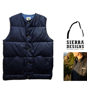 SIERRA DESIGNS【 シェラデザイン 】【 LIGHT DOWN VWST 】8312キルティング・ライト・ダウンベストColor:【 NAVY 】ネイビー