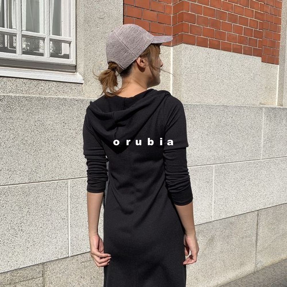 ワンピースニットフードAラインフレ...