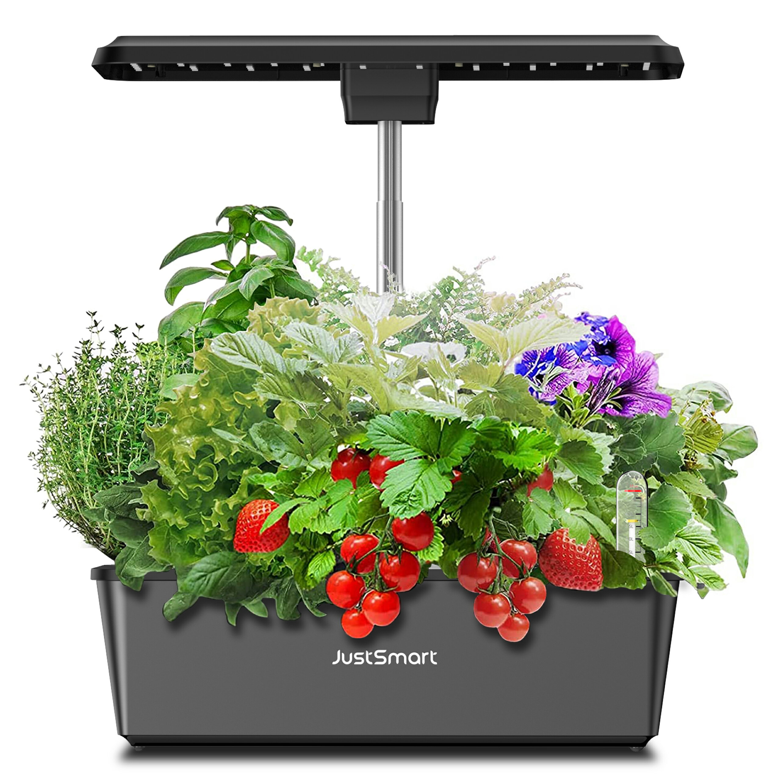 【特典付きお試し価格】 水耕栽培 キット LED 野菜栽培キット 室内 静か 家庭菜園 植木鉢 プランター おしゃれ LEDライト付 観葉植物 スポンジ タイマー機能付 循環式ポンプ ガーデニング 植物育成 育苗キット JustSmart