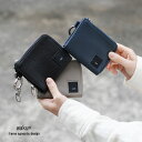 ミニ財布 L字ファスナー l型 レディース 本革 軽い 柔らかい スリム コンパクトウォレット サブ財布 WAKU ワク キーリング キーフック ナチュラル 牛...