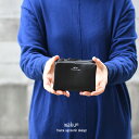 ミニ財布 二つ折り財布 コンパクトウォレット 縦型 メンズ 本革 小銭仕切り カードがたくさん入る 外側小銭入れ 使いやすい シンプル KURO ブラック 柔らかい 袋縫い WAKU ワク シュリンクレザー 仕分け ふっくら 経年変化 本革 レザーユニセックス プレゼント ギフト