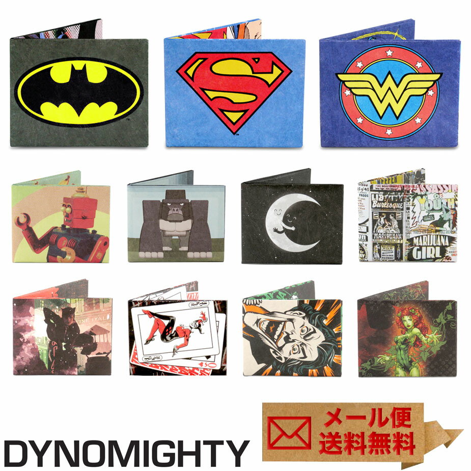 ミニ財布 極薄 マイティウォレット DYNOMIGHTY Mighty Wallet タイベック MARVEL マーベル DCコミックス アメコミ バットマン 極小財布 薄い 薄型 スリム 雑貨（※在庫限り/現品限り） SALE セール