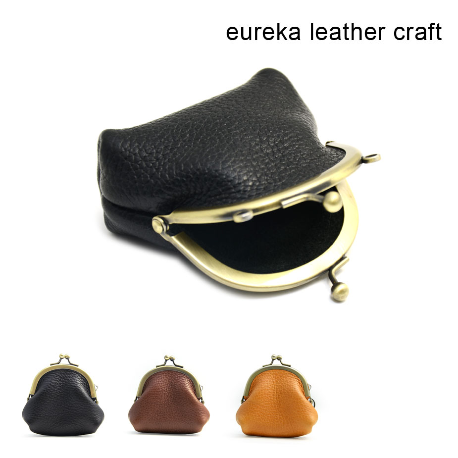 がま口財布 コインケース 小銭入れ ヌメ革 本革 日本製 eureka leathercraft ユリカレザークラフト がまぐち1 革財布