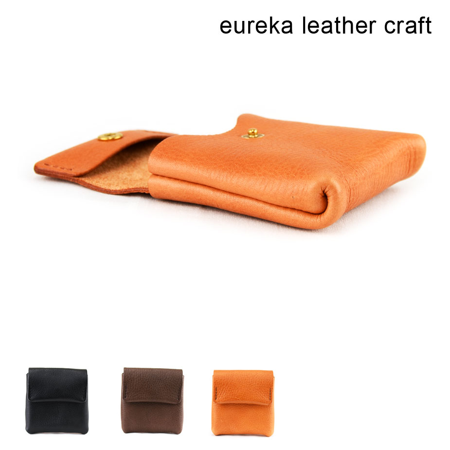 バネくち財布 ミニ財布 極小財布 ヌメ革 本革 日本製 eureka leathercraft ユリカレザークラフト 財布14 革財布 送料無料