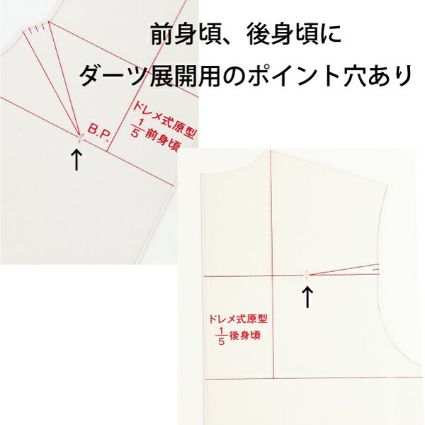 ドレメ　縮尺原型1/5（新原型）（パターン　型紙　製図　ノート　洋裁　文化　ドレメ　洋裁教室　ファッションデザイン　杉野　作図　製図用紙　ハトロン紙　定規）おさいほう屋 2