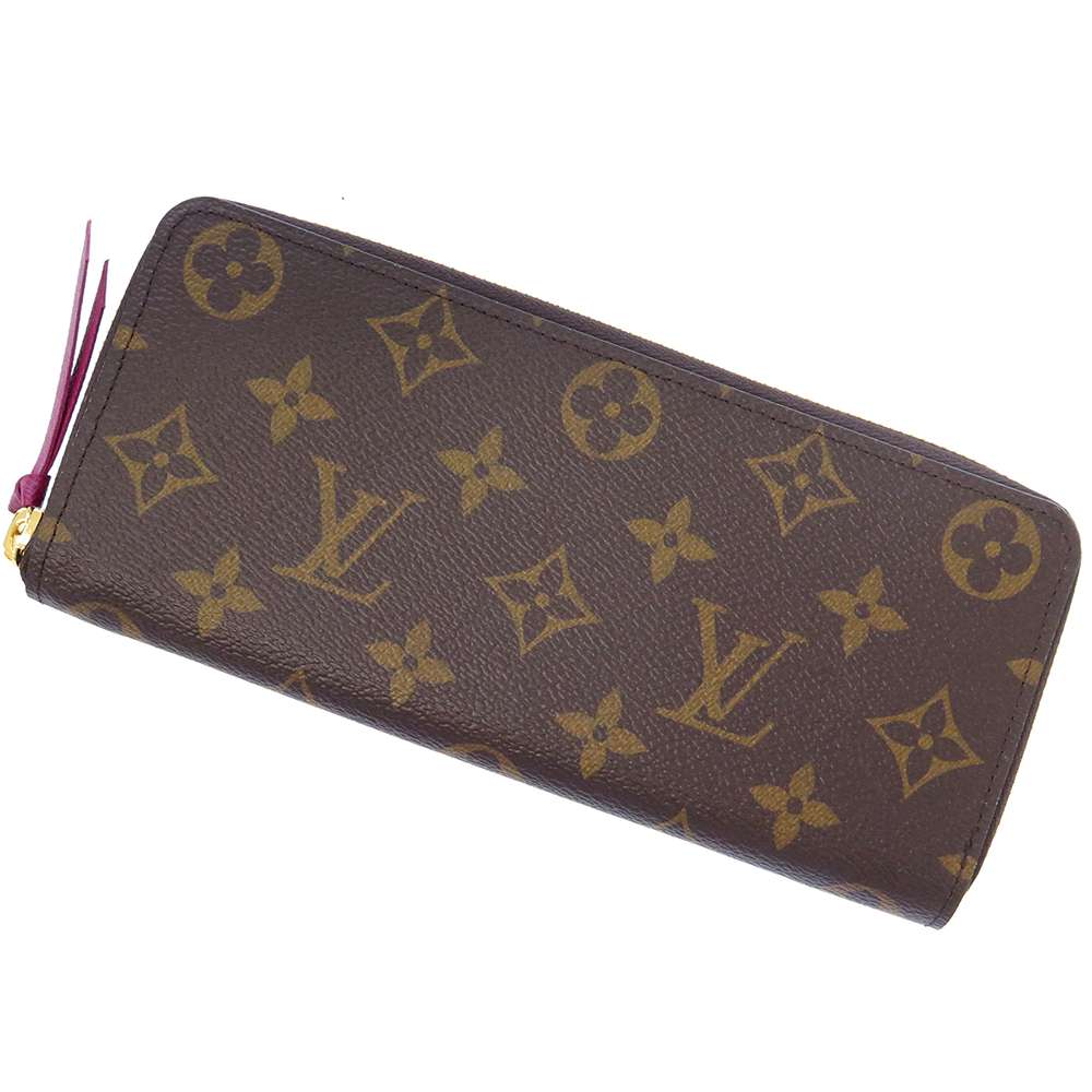 ルイ・ヴィトン 革長財布 レディース ルイヴィトン 長財布 モノグラム ポルトフォイユ・クレマンス M60742 LOUIS VUITTON フューシャ ルイヴィトン モノグラム ルイヴィトン 財布 ルイヴィトン レディース LOUIS VUITTON WALLET 新品