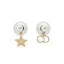 クリスチャン・ディオール ピアス ロゴ フェイクパール スター Christian Dior アクセサリー 【安心保証】 【中古】 クリスチャン・ディオール ピアス ディオール レディース Christian Dior