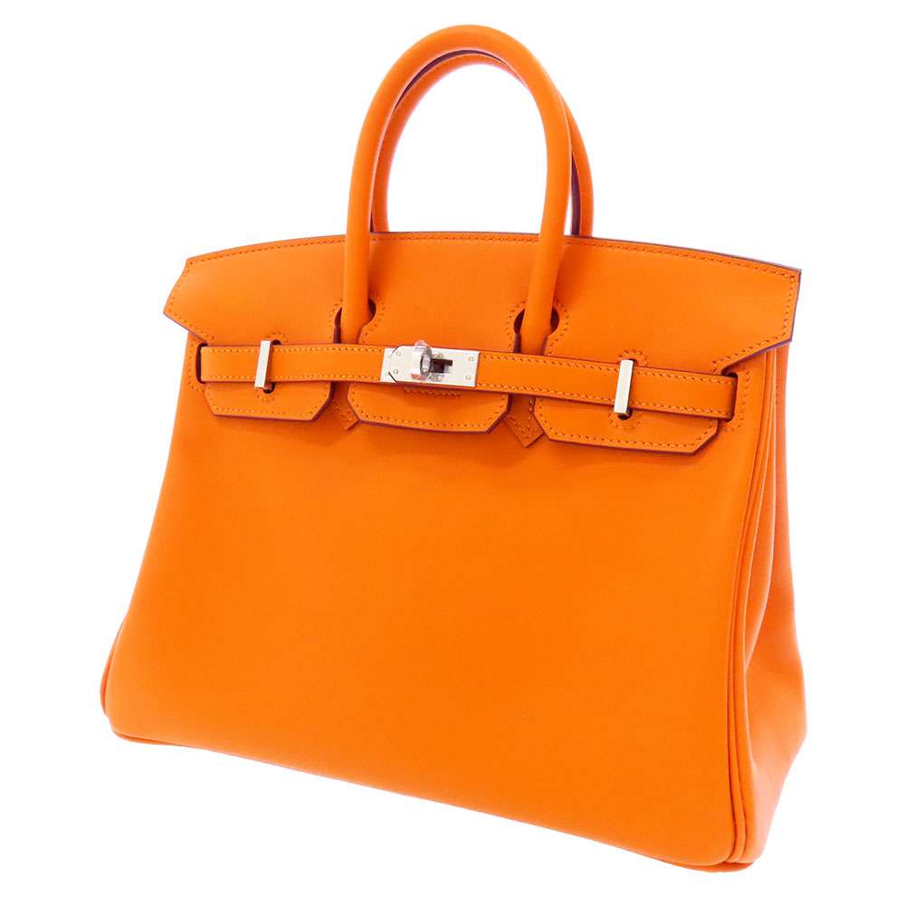 エルメス バーキン25 アプリコット/シルバー金具 スイフト B刻印 HERMES Birkin ハンドバッグ エルメス バーキン エルメス バッグ エルメス レディース HERMES Birkin HERMES BAGのサムネイル