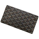 ゴヤール 長財布 リシュリュー ヘンリーボーン PVC レザー GOYARD 財布 二つ折り 黒 【安心保証】 【中古】 ゴヤール 財布 ゴヤール メンズ GOYARD WALLETの商品画像