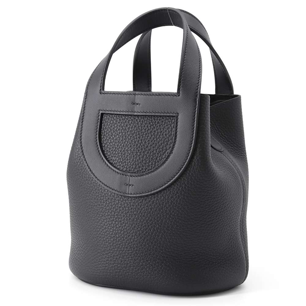 エルメス ハンドバッグ インザループ 18 ブラック/シルバー金具 トリヨンクレマンス/スイフト B刻印 黒 エルメス バッグ エルメス レディース HERMES BAGのサムネイル