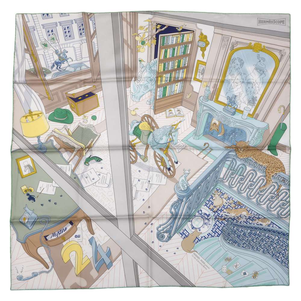 エルメス スカーフ カレ90 24番地のミステリー MYSTRE AU 24 HERMES シルク 2024春夏 【中古】 エルメス スカーフ エルメス HERMES SCARFのサムネイル