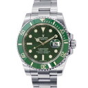 ロレックス サブマリーナ デイト 116610LV ROLEX グリーン文字盤 【安心保証】 【中古】 ロレックス サブマリーナ ROLEX ロレックス 中古