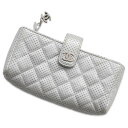 シャネル ポーチ マトラッセ ココマーク レザー CHANEL シルバー 【安心保証】 【中古】 シャネル ポーチ シャネル レディース CHANEL