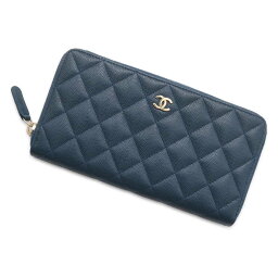 シャネル 長財布 マトラッセ ココマーク キャビアスキン CHANEL ラウンドファスナー 財布 【安心保証】 【中古】 シャネル 財布 シャネル ココマーク レディース CHANEL WALLET 中古