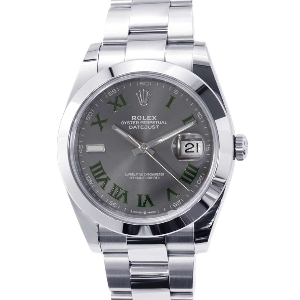 ロレックス デイトジャスト 126300 ROLEX 腕時計 スレート文字盤 【安心保証】 【中古】 ロレックス デイトジャスト ROLEX ロレックス 中古