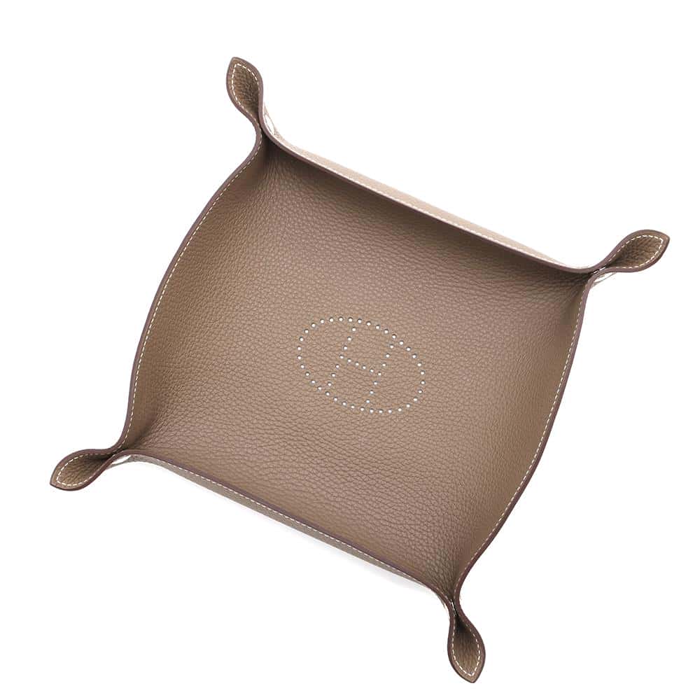 エルメス トレイ ヴィド・ポッシュ ミーズ・エ・ルランス Hエヴリン エトゥープ/シルバー金具 トリヨンクレマンス B刻印 【中古】 エルメス 小物入れ エルメス HERMES