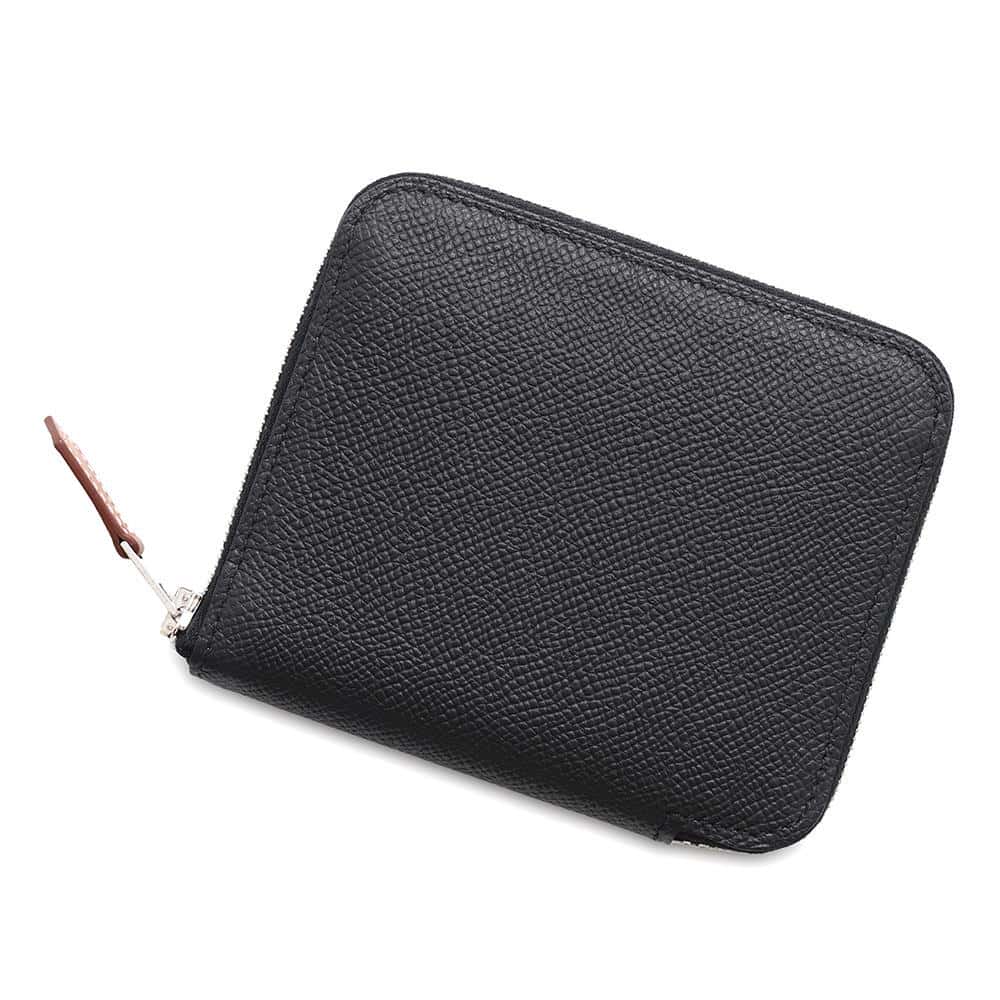 エルメス コインケース アザップコンパクト シルクイン ブラック/シルバー金具 エプソン W刻印 エルメス コインケース エルメス HERMES WALLETのサムネイル