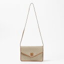 【CELINE/セリーヌ】マカダム総柄 トリオンフロゴ ショルダーバッグ ベージュ /斜めがけ 【安心保証】 【中古】(4)